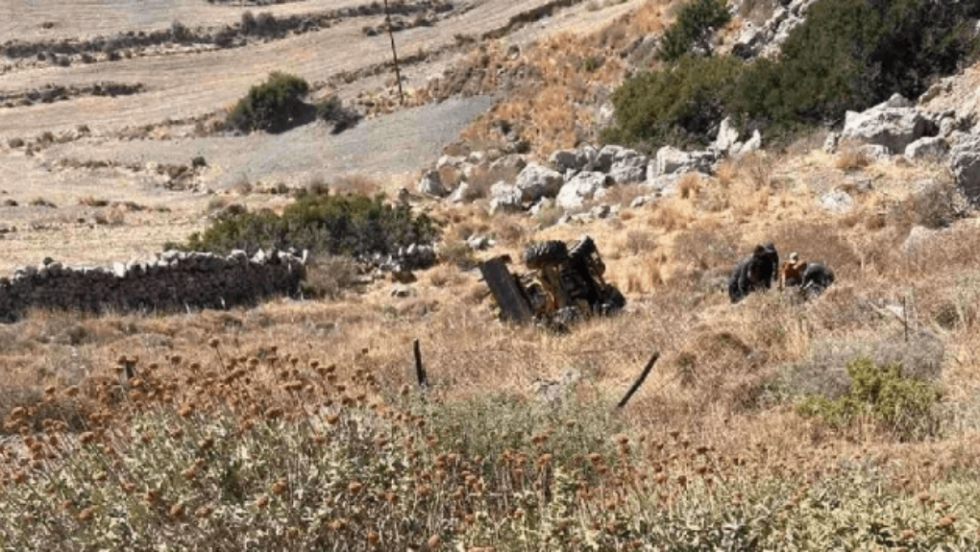 εκσκαφέας τροχαίο Ρέθυμνο